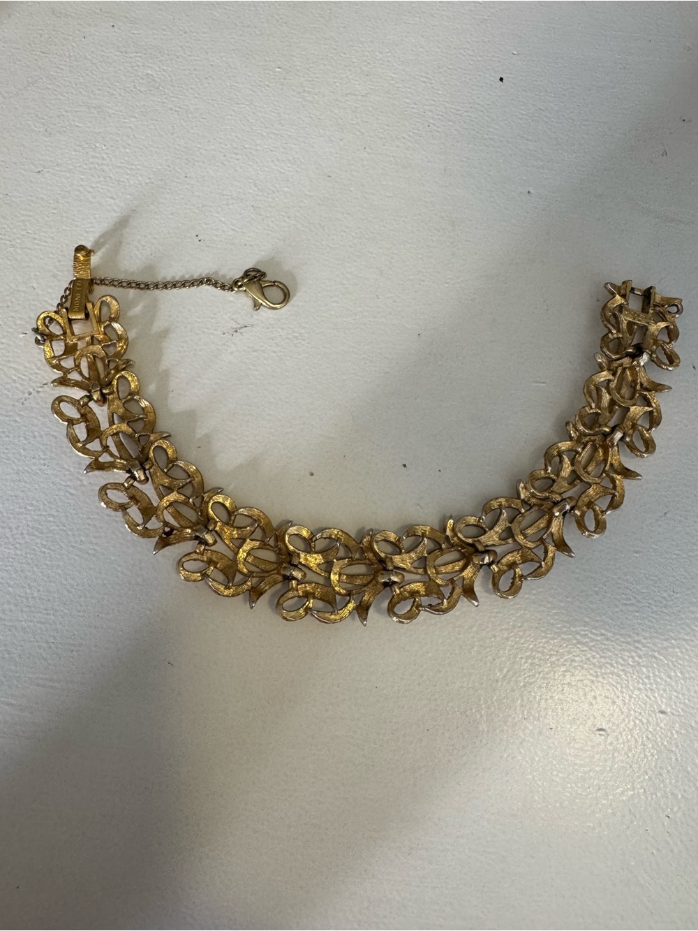 Vintage Monet Open Work Line Bracelet Circa 1960 - Picture 2 of 5